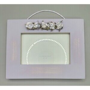 Melannco Anna Pink Photo Frame 6x4 Floral Shabby Chic Cottage Farmhouse Decor